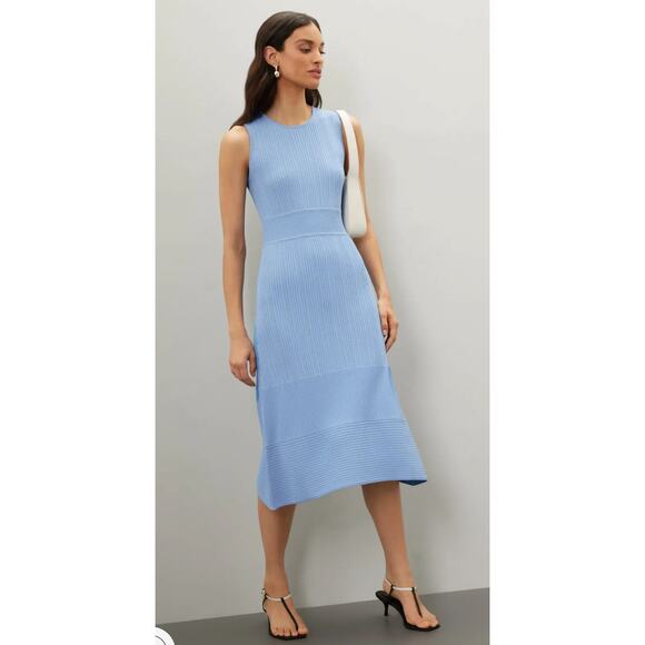 Jason Wu Collective Blue Knit Midi Dress Size XL - Picture 1 of 9